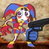 pomni maze shooter